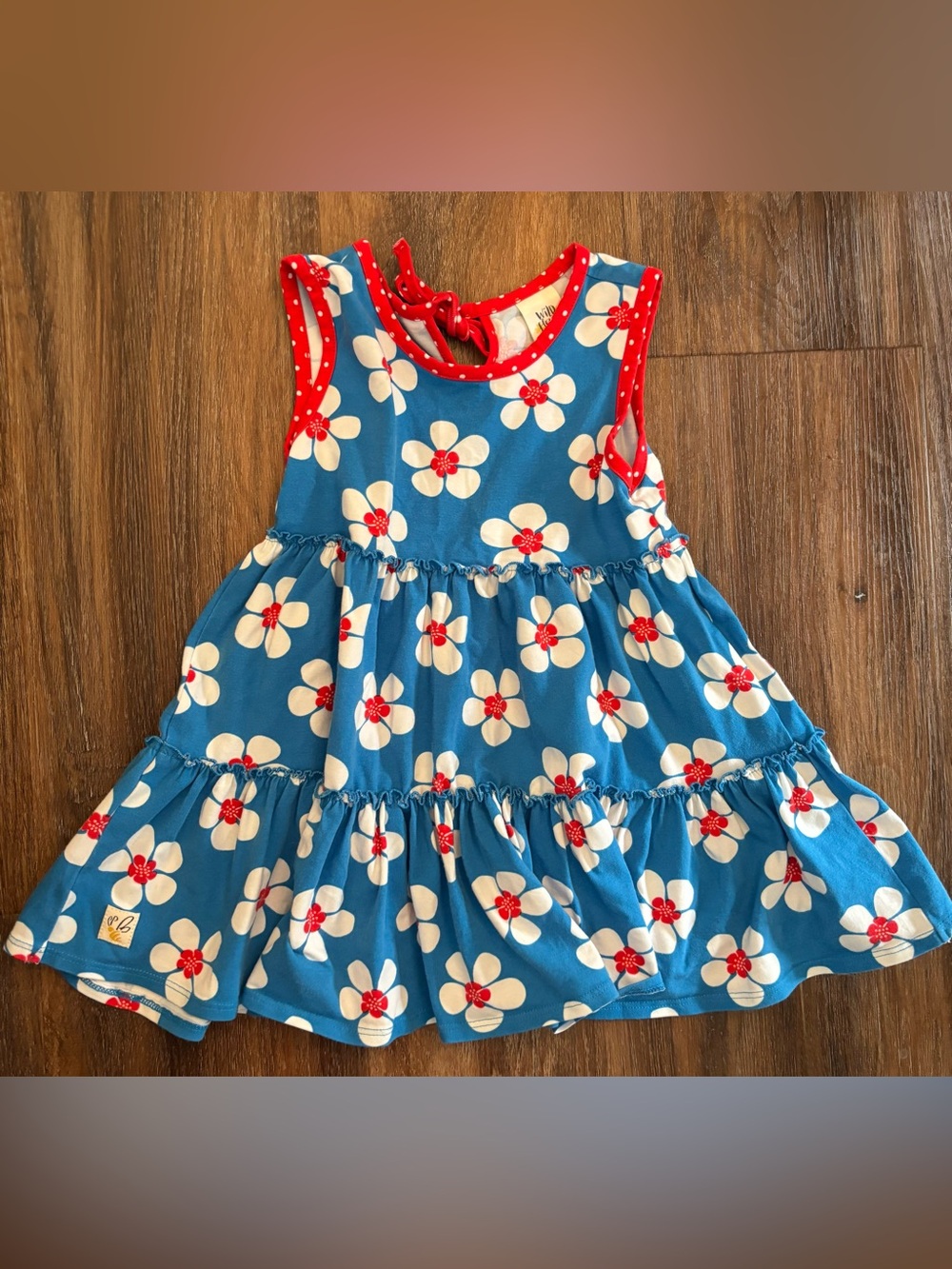 Wildflowers red, white, & blue floral tunic 4